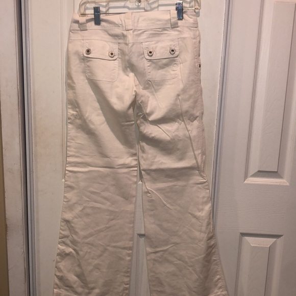 White Linen Pants - Picture 5 of 7